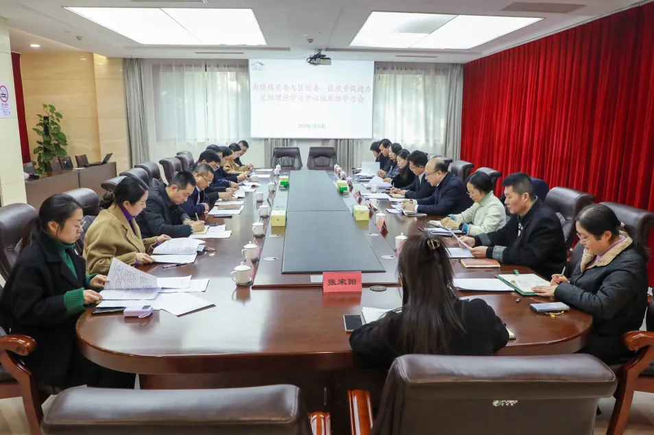 戮力同心谋发展 乘势而上开新局--区经委与南桥镇、区投资促进办开展理论学习中心组联组学习会