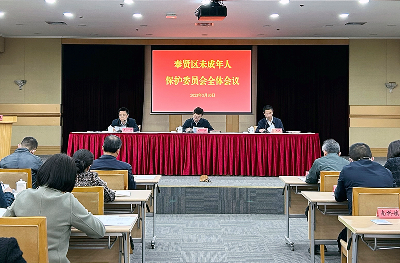 奉贤区召开2023年未成年人保护委员会全体会议