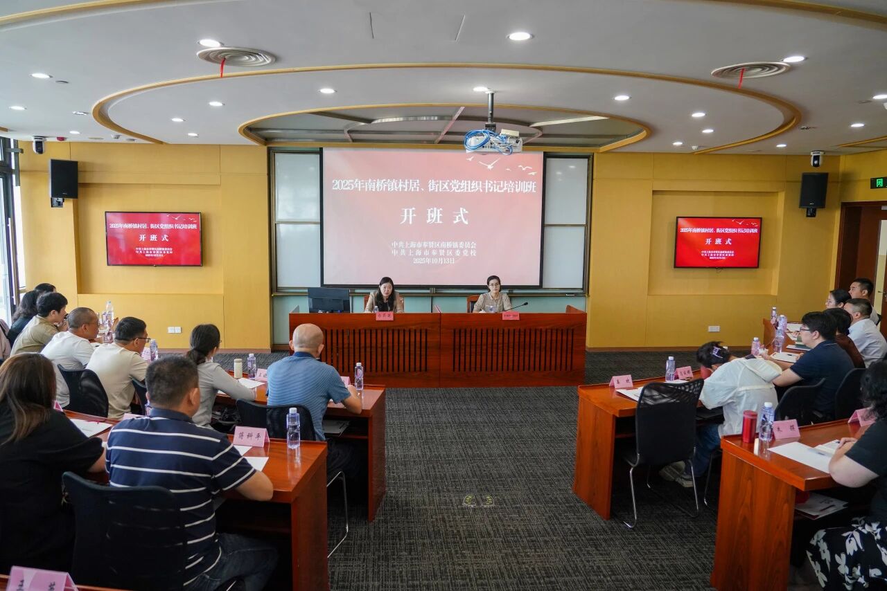 筑牢履职根基，激发担当活力！南桥镇举办2025年村居、街区党组织书记培训班