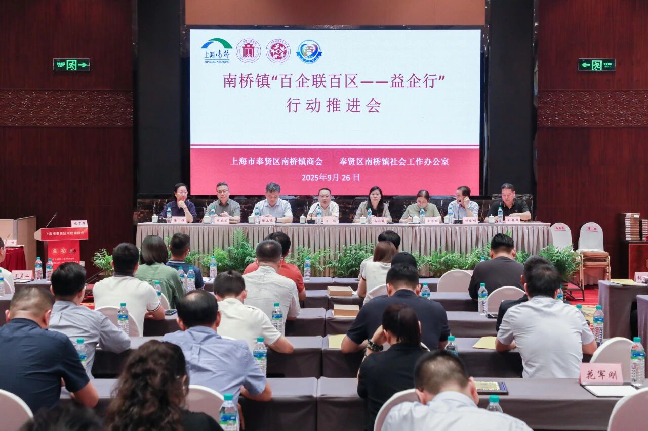 南桥镇召开商会第六届第二次理事会暨“百企联百区——益企行”行动推进会