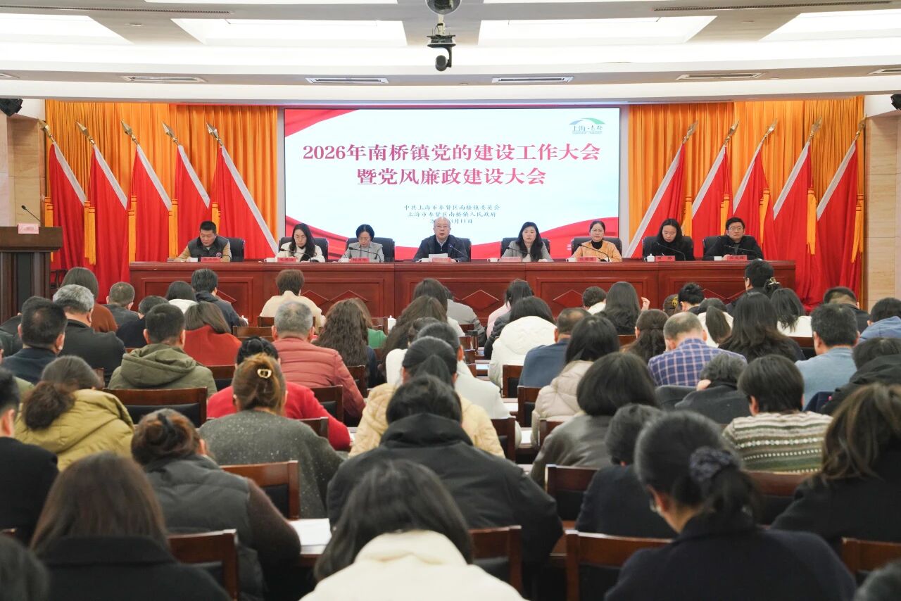 南桥镇召开2026年党的建设工作大会暨党风廉政建设大会