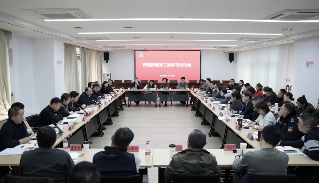 西渡街道党工委举行学习讨论会