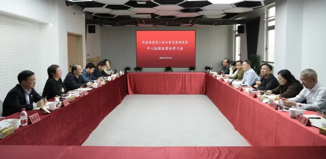 西渡街道党工委与奉发集团党委召开中心组联组理论学习会