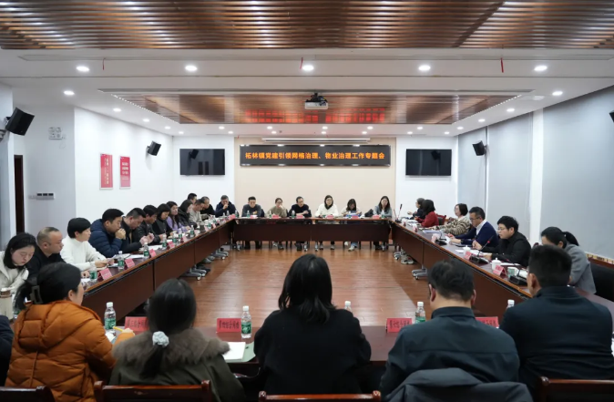 柘林镇召开党建引领网格治理、物业治理专题会